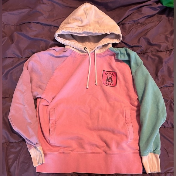 Teddy Fresh color block hoodie size small - Picture 5 of 5